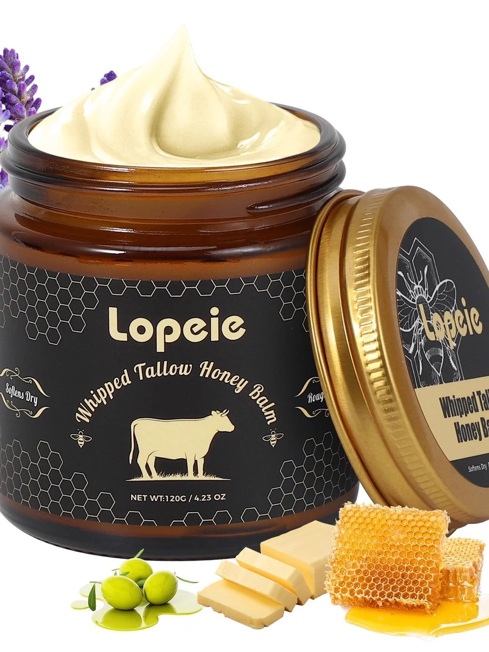 Lopeie Whipped Tallow Honey Balm - Cream